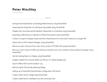 Tablet Screenshot of hinchley.net